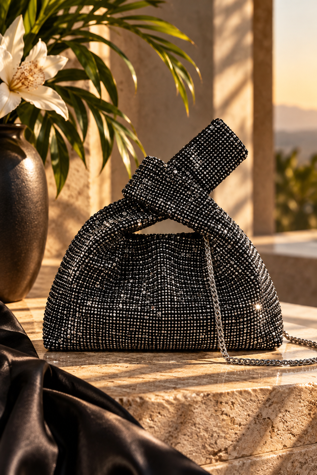 Bolso fiesta plateado