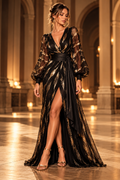Vestido negro noche