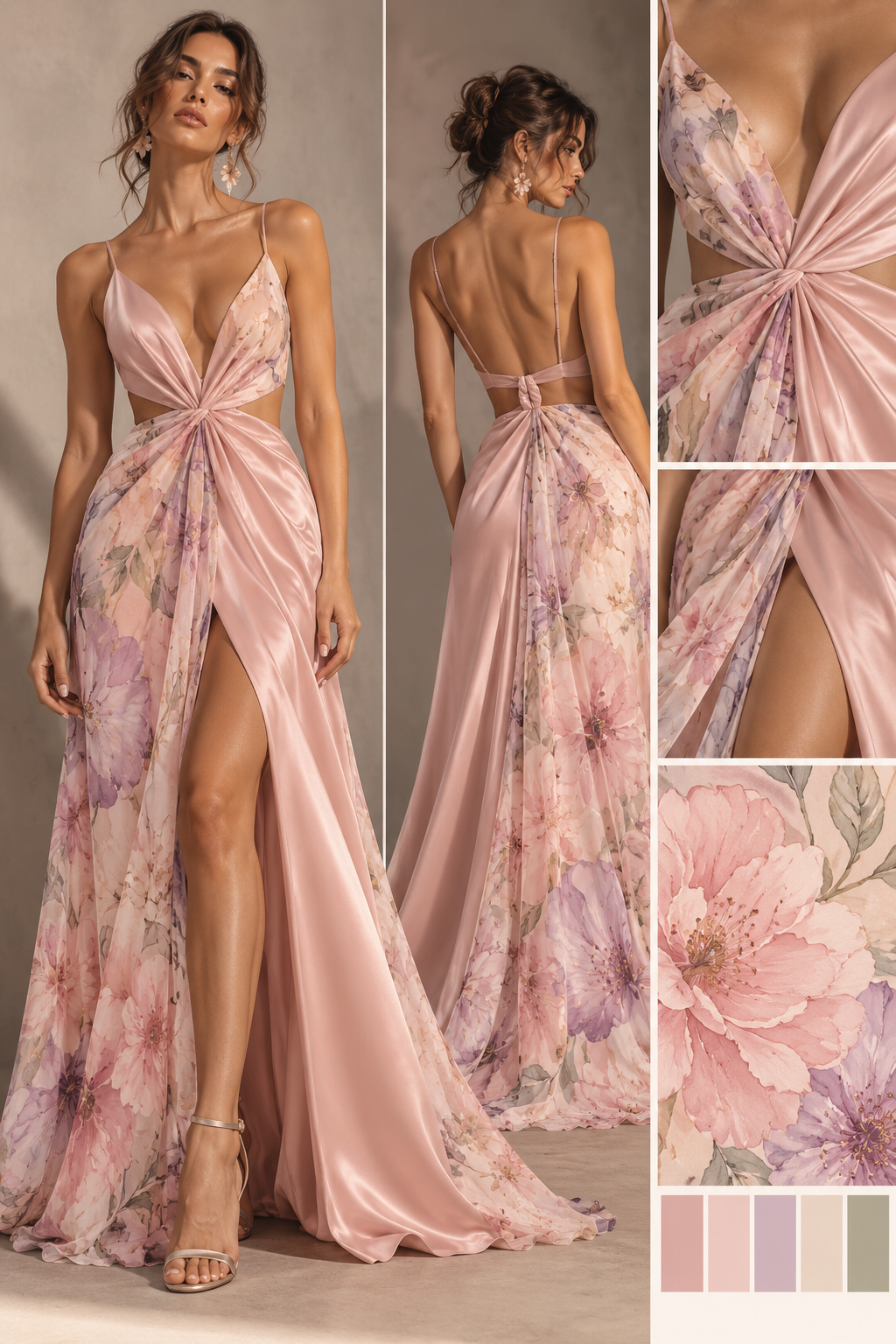 Vestido Lume rose