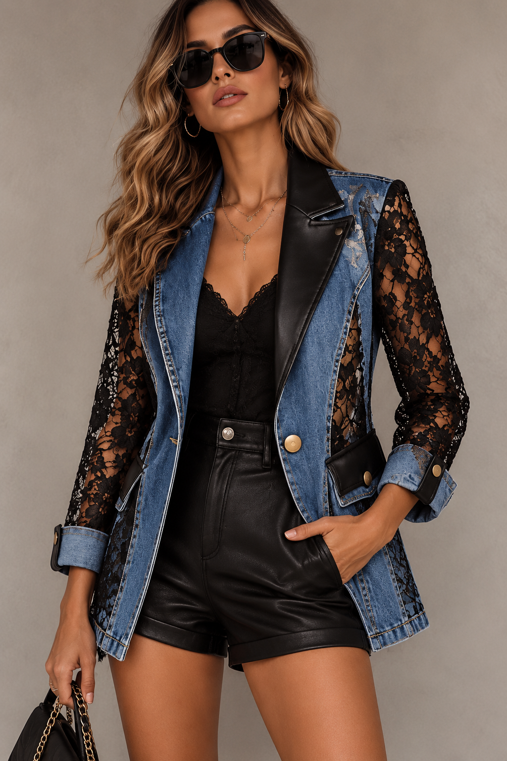 Chaqueta con estampado exclusiva