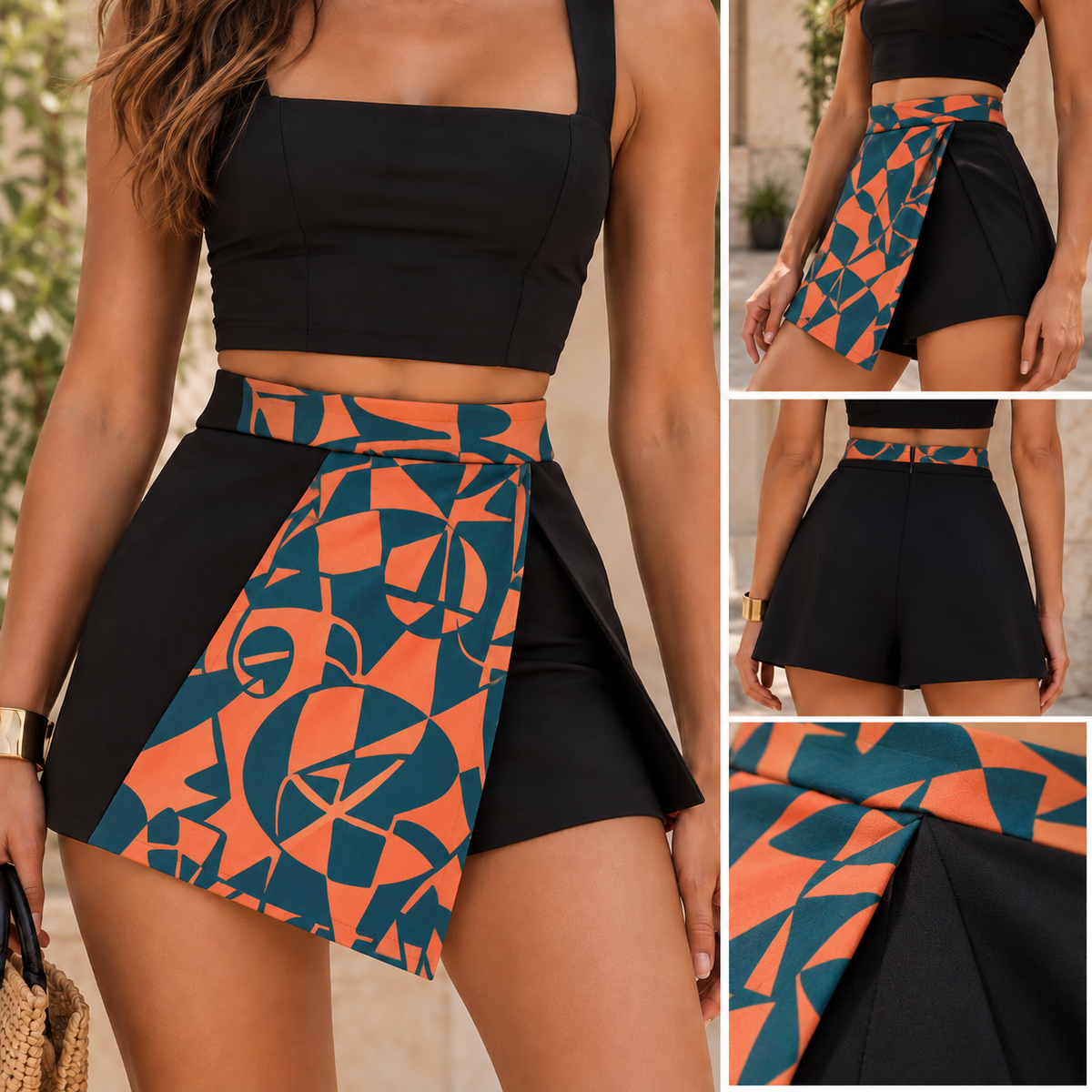 Outfit short enagua