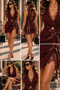 Vestido red lace